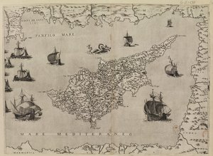 Eiland Cyprus door Giacomo Franco